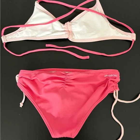 Billabong Pink and Light Pink Bikini Set - Picture 2 of 3